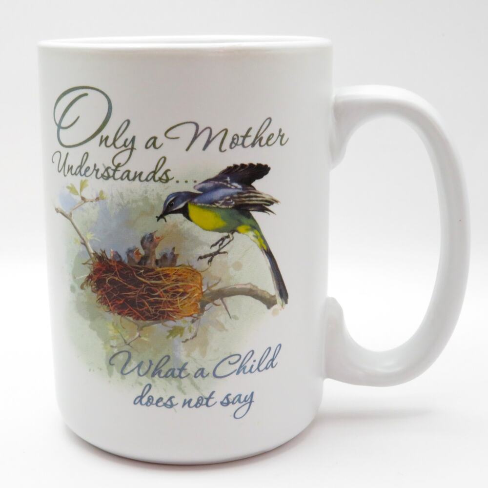 Only a Mother Understands Quote Mug Bird Nest Large Coffee Cup Mother’s Day Gift